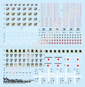 画像1: パッションモデルズ 1/35 P35D-002 WWIIドイツ軍装備品デカールセット