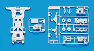 画像1: ＊プレミア価格 タミヤ 95256 スーパーII強化シャーシ （ホワイト）