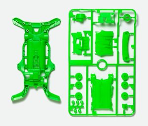 画像1: ＊プレミア価格 タミヤ 95255 AR蛍光カラーシャーシセット （グリーン）