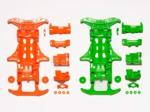画像1: タミヤ 95355 VS 蛍光カラーシャーシセット（オレンジ・グリーン） 