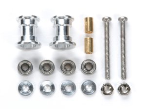 画像1: タミヤ 95380 軽量2段アルミローラーセット (9-8mm)