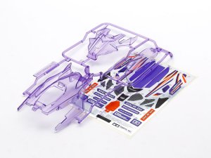 画像1: ＊プレミア価格 タミヤ 95373 DCR-01 (デクロス-01) ボディパーツセット (クリヤーパープル) 