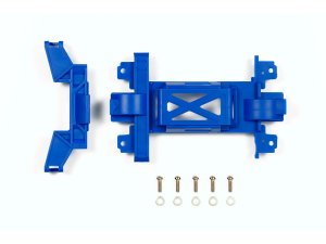 画像1: タミヤ 95392 MSシャーシ 強化ギヤカバー（ブルー）ミニ四駆ステーション