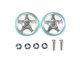 ＊プレミア価格 タミヤ 95397 19mmプラリング付 アルミベアリングローラー (5本スポーク) (ライトブルー) 