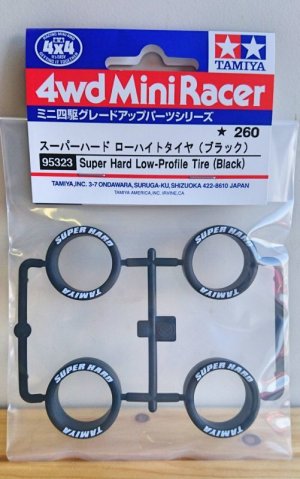 画像1: タミヤ 95323 スーパーハード ローハイトタイヤ (ブラック）