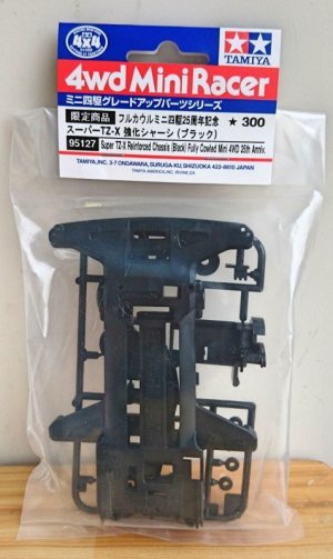 画像1: ＊プレミア価格 タミヤ 95127 フルカウルミニ四駆25周年記念 スーパーTZ-X 強化シャーシ (ブラック) 