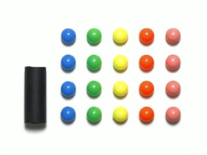画像1: タミヤ 95575 ボールスタビキャップ (ビビッド) (ミニ四駆ステーション)
