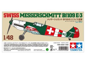 画像1: タミヤ 白箱 1/48 25200 メッサーシュミット Bf109 E-3 スイス空軍