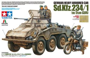 画像1: タミヤ 37019 1/35 ドイツ重装甲車Sd.Kfz.234/1（2cm砲搭載型）
