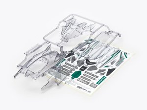 画像1: ＊プレミア価格 タミヤ 95360 DCR-01 (デクロス-01) ボディパーツセット (ライトスモーク)