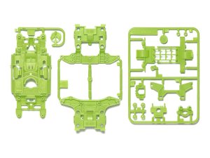 画像1: タミヤ 95702 MSカラーシャーシセット (イエローグリーン) ミニ四駆ステーション