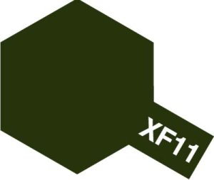画像1: タミヤ アクリルミニ　XF-11暗緑色
