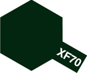 画像1: タミヤ アクリルミニ　XF-70　暗緑色2