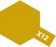 タミヤ　アクリルミニ　X-12　ゴールドリーフ