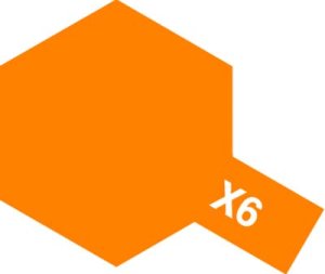 画像1: タミヤ アクリルミニ　X-6　オレンジ