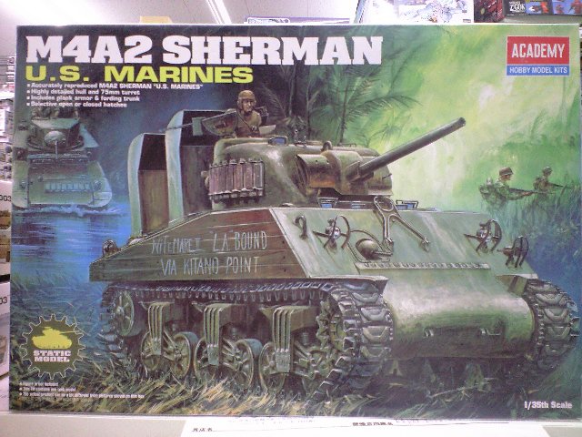 アカデミー1/35 M4A2シャーマン アメリカ海兵隊 - プラモデル通信販売「プラネット」 アカデミー1/35 M4A2シャーマン アメリカ海兵隊 - プラモデル通信販売「プラネット」
