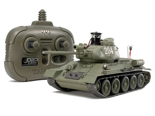 通販特価36%OFF タミヤ 1/35 ラジコン戦車 ソビエト戦車T-34-85(2.4GHzプロポ付) 通販値下 タミヤ 1/35 RC ラジコンタンク T-34-85 TANK 模型/プラモデル