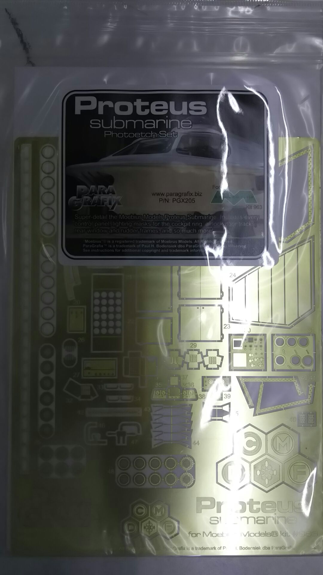 メビウスモデル Pgx5 1 32 プロテウス号用エッチング