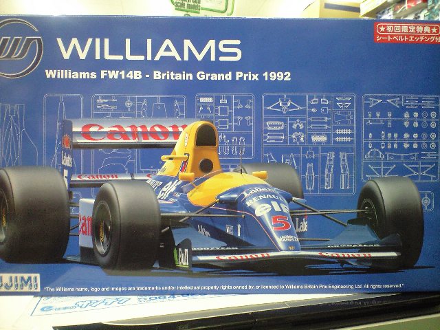 フジミ 1/20 GP17 ウィリアムズルノーFW14B 1992年 イギリスグランプリ 