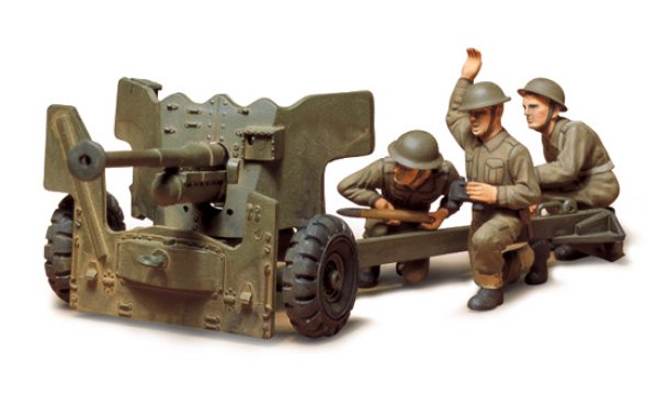 画像1: タミヤ ITEM35005 1/35 イギリス陸軍 6ポンド対戦車砲