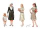 画像: マスターボックス　1/35　MB35148　欧州民間女性フィギア第二次大戦期-女性3体+女児1体