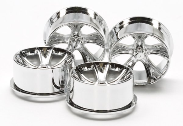 画像1: ＊プレミア価格 タミヤ 95270 ローハイトタイヤ用Aスポークホイール（シルバーメッキ）