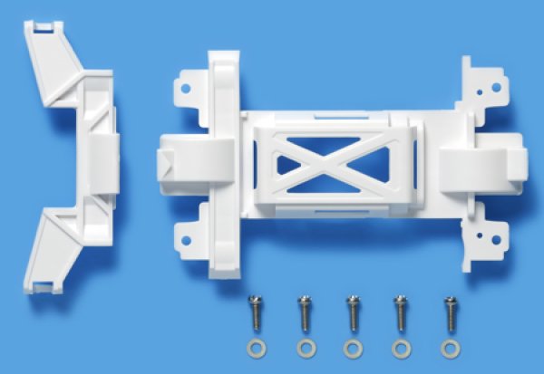 画像1: ＊プレミア価格 タミヤ 95325 MSシャーシ用 強化ギヤカバー（ホワイト）ミニ四駆ステーション