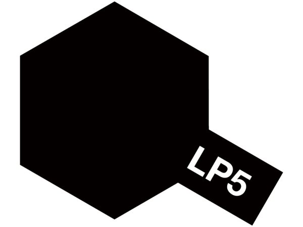 画像1: タミヤカラー ラッカー塗料 LP-5 セミグロスブラック 