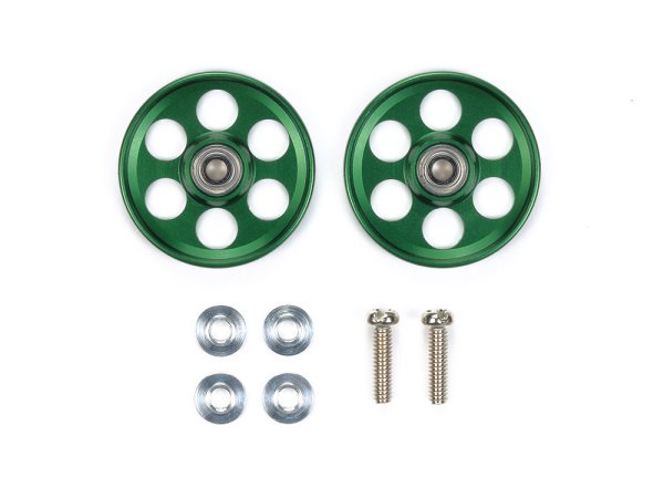 画像1: ＊プレミア価格 タミヤ 95607 HG 軽量19mmオールアルミベアリングローラー (グリーン)