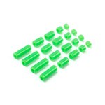 画像: タミヤ 95443 軽量プラスペーサーセット（12/6.7/6/3/1.5mm）（蛍光グリーン）