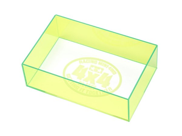 画像1: タミヤ 95548 ミニ四駆 チェックボックス (全長・最大幅) ネオングリーン