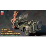 画像: ハセガワ SP449 1/24 1/4トン 4×4 トラック w/ブロンドガールズフィギュア
