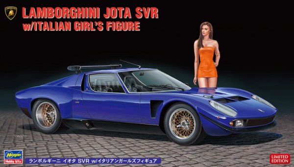 画像1: ハセガワ 20472 1/24 ランボルギーニ イオタ SVR w/イタリアンガールズフィギュア
