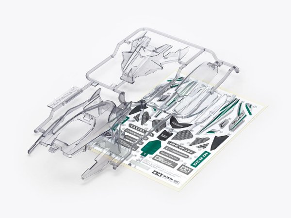 画像1: ＊プレミア価格 タミヤ 95360 DCR-01 (デクロス-01) ボディパーツセット (ライトスモーク)