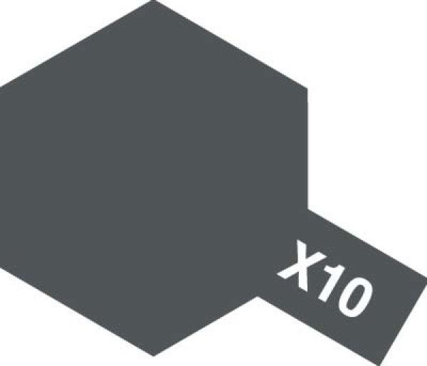 画像1: タミヤ アクリルミニ　X-10　ガンメタル