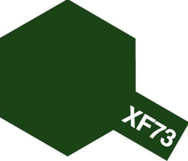 画像1: タミヤ アクリルミニ　XF-73　濃緑色(陸上自衛隊)