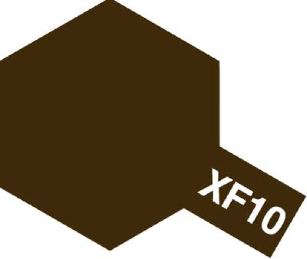 画像1: タミヤ アクリルミニ　XF-10フラットブラウン