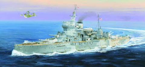 トランペッター 1/350 イギリス海軍 戦艦 HMS ワースパイト プラモデル