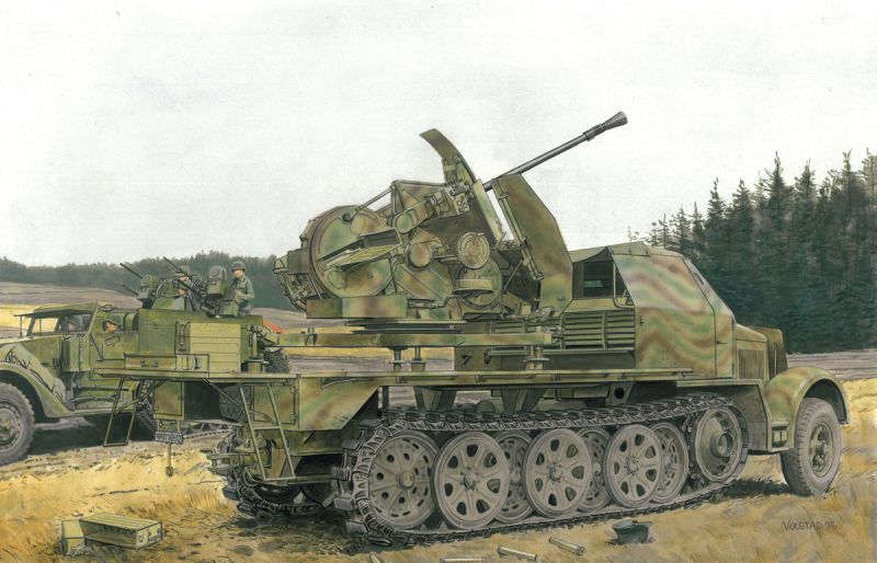 サイバーホビー 6553 1/35 ドイツ軍 Sd.Kfz.7/2 装甲8tハーフトラック